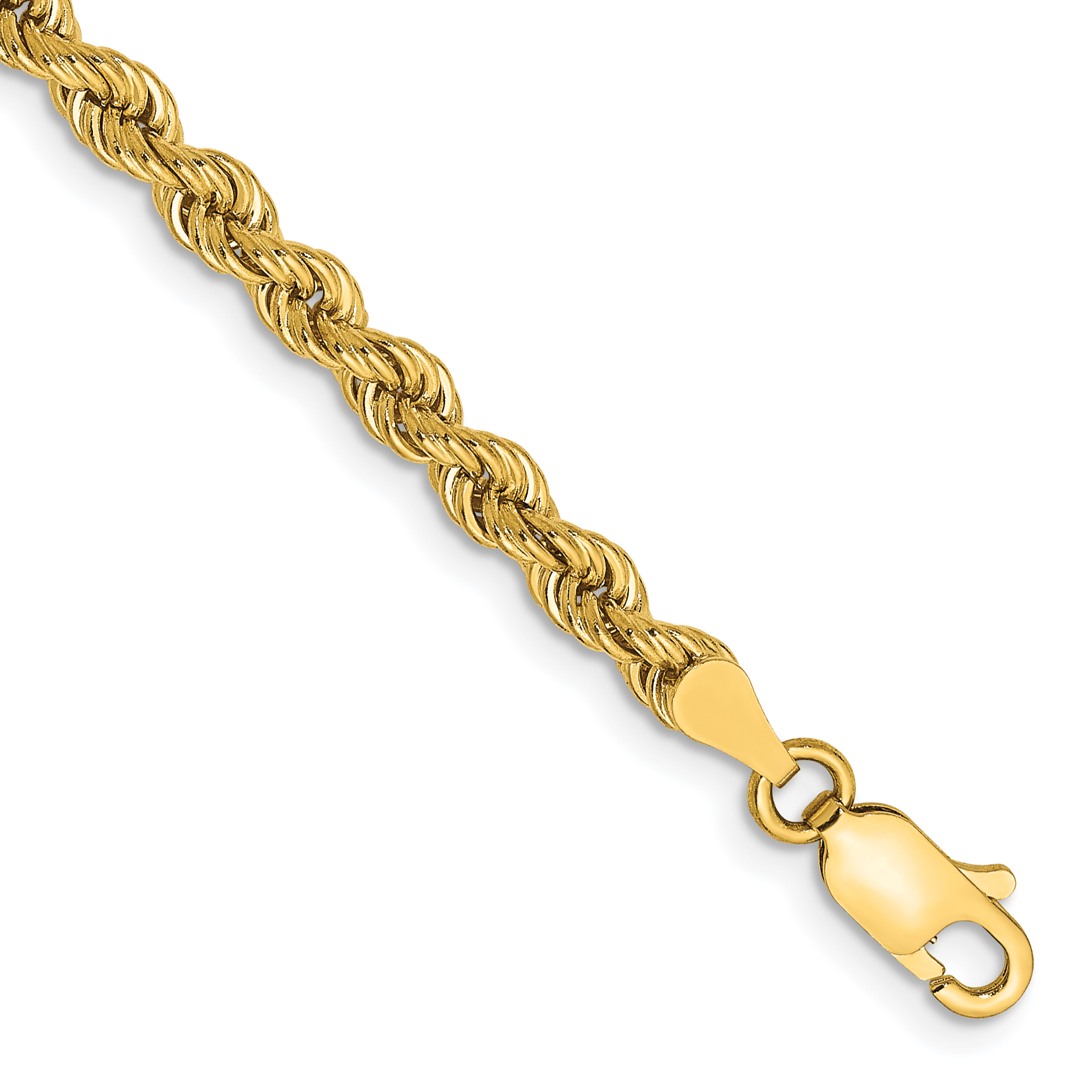 10k 3.65mm Regular Rope Chain (10K025S-7)