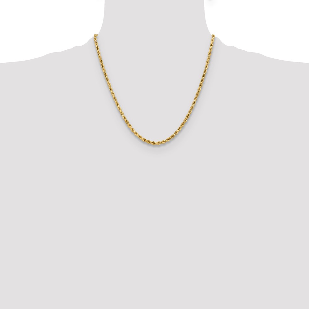 10k 3.75mm Diamond-cut Rope Chain (10K027-20)