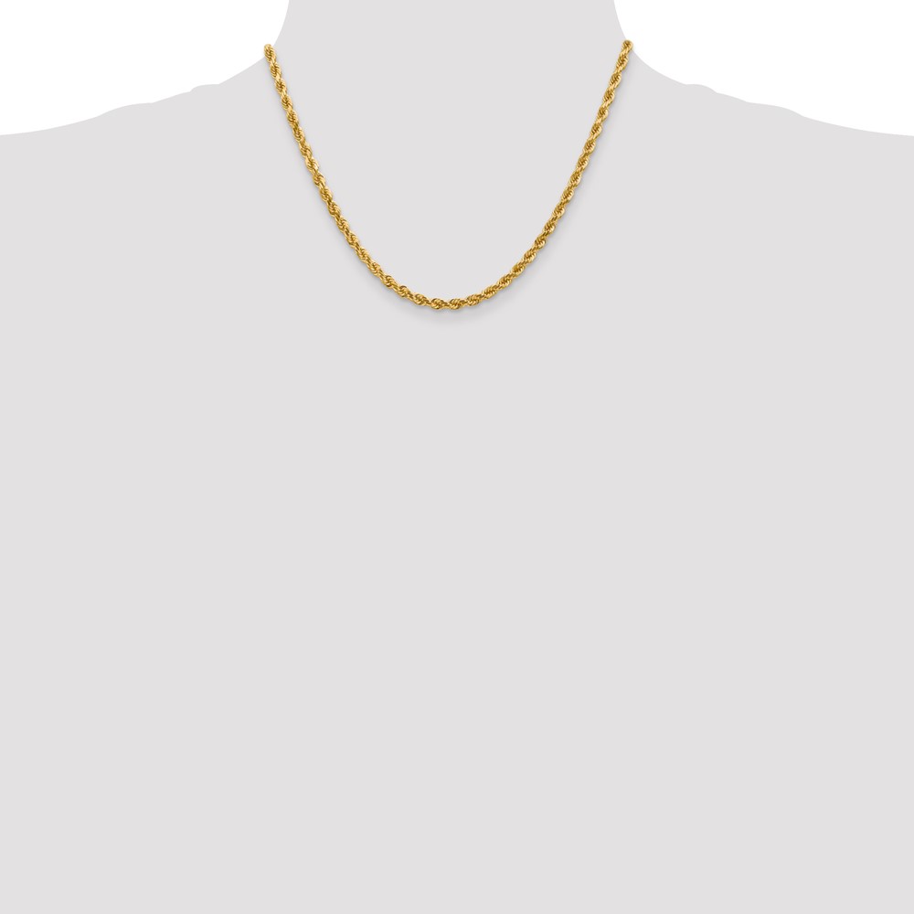 10k 4mm Diamond-cut Rope Chain (10K030-18)