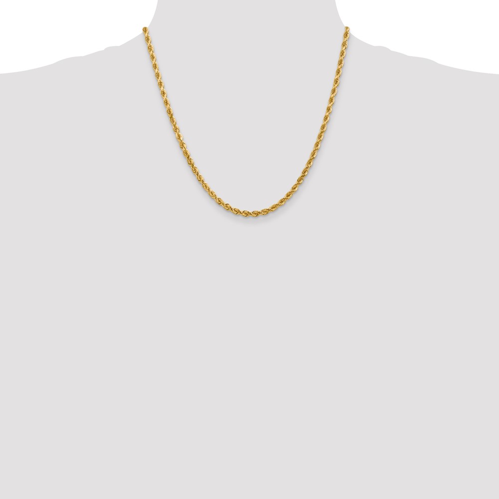 10k 4mm Diamond-cut Rope Chain (10K030-20)