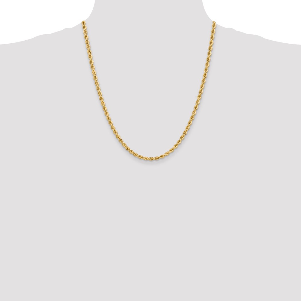 10k 4mm Regular Rope Chain (10K030S-22)