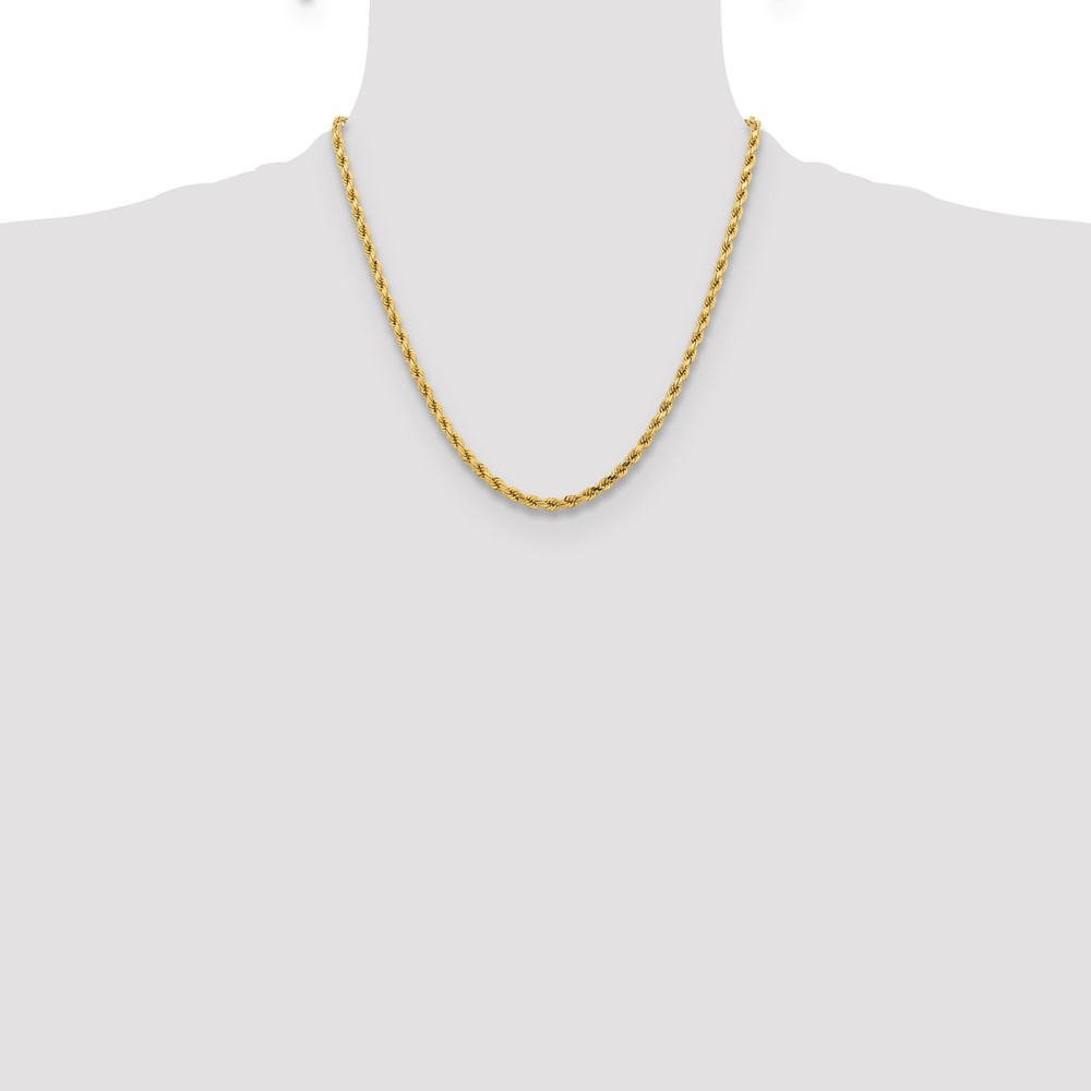 10k 4.25mm Diamond-cut Rope Chain (10K033-20)