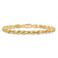 10K 4.5mm Diamond-cut Rope Chain view 4