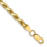 10K 4.5mm Diamond-cut Rope Chain view 1