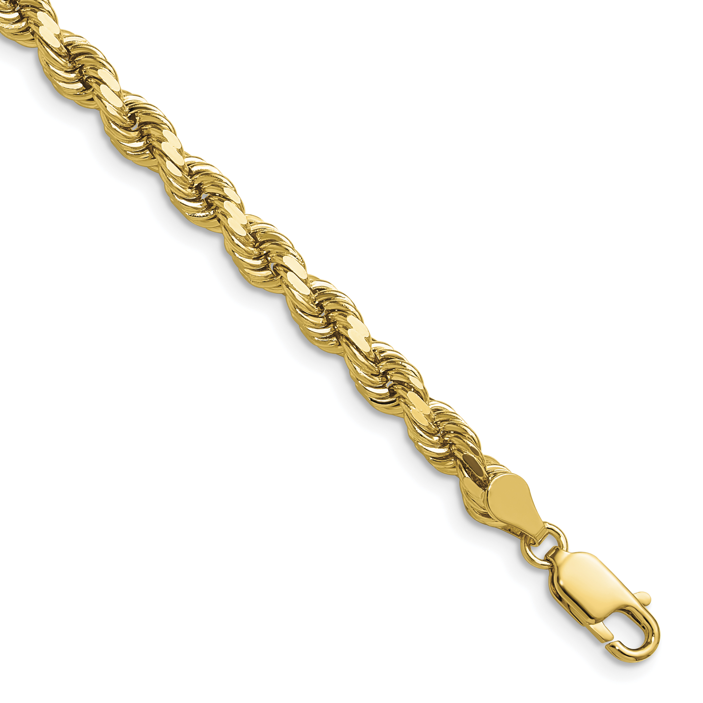 10k 4.5mm Diamond-Cut Rope Chain (10K035-20)