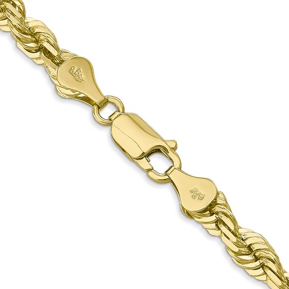 10k 5.5mm Diamond-cut Rope Chain (Per Inch)