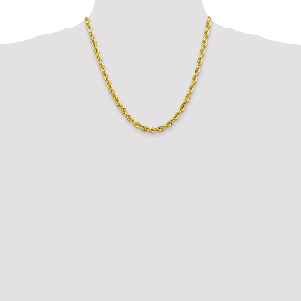 10k 5.5mm Diamond-cut Rope Chain (10K040-20)