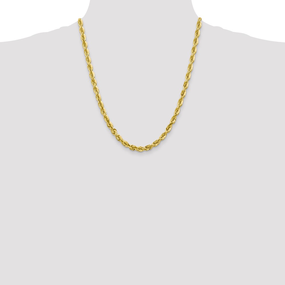 10k 5.5mm Diamond-cut Rope Chain (10K040-22)