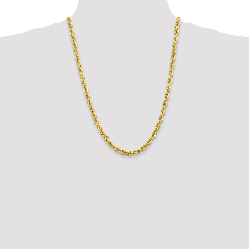 10k 5.5mm Diamond-cut Rope Chain (10K040-24)