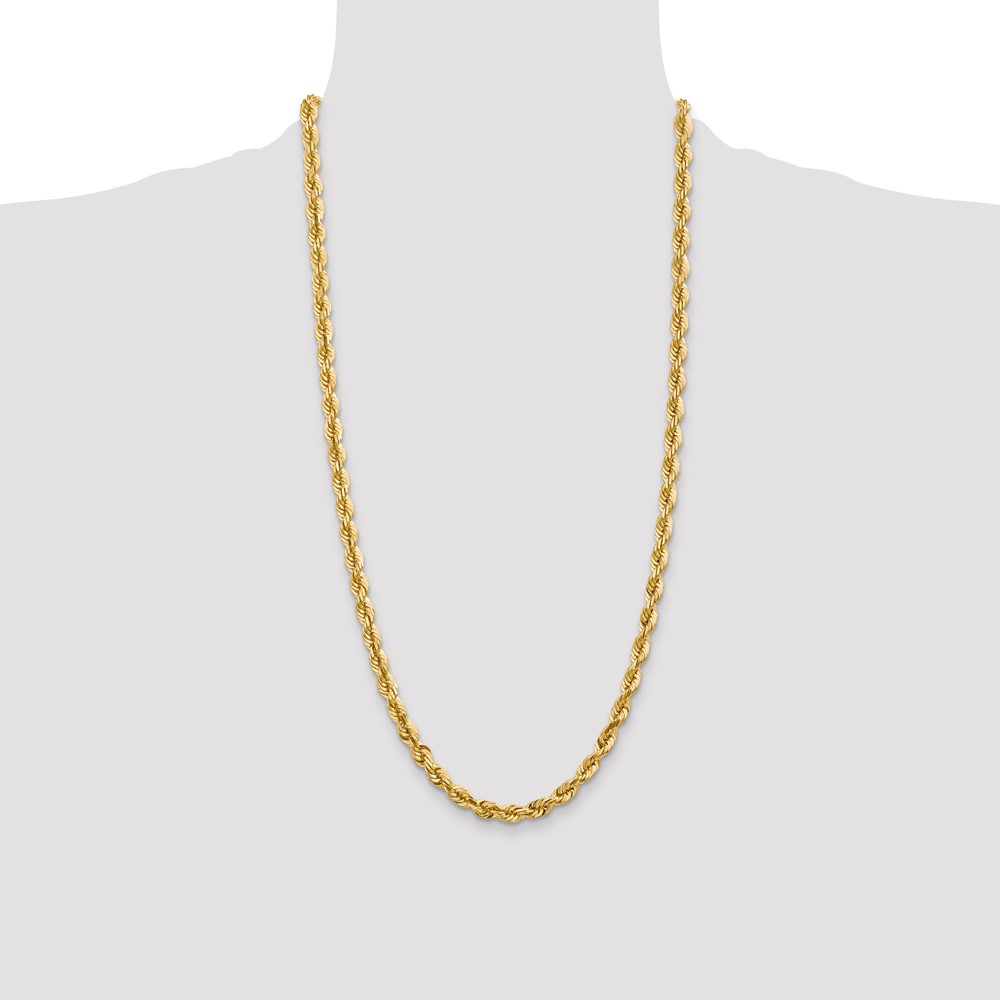 10k 5.5mm Diamond-cut Rope Chain (10K040-28)