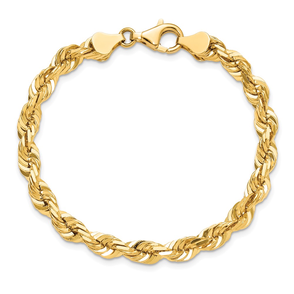 10k 5.5mm Diamond-cut Rope Chain (10K040-7)