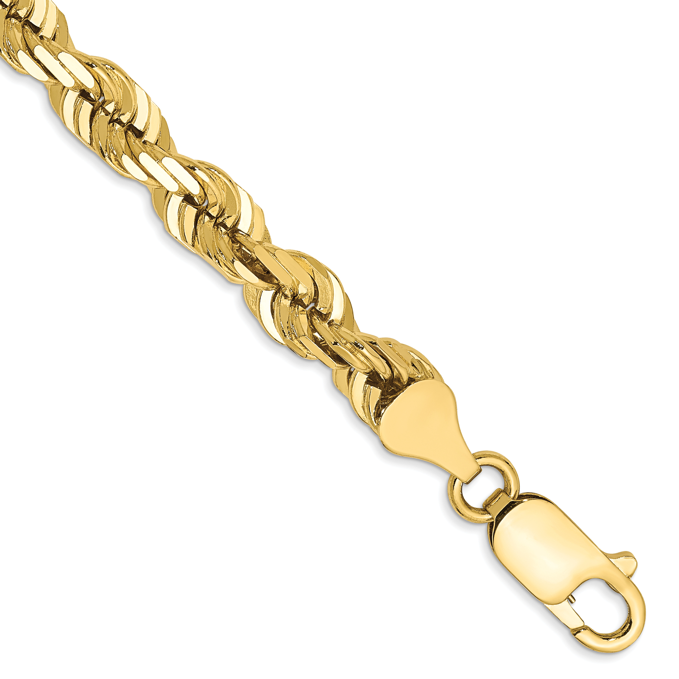 10k 5.5mm Diamond-cut Rope Chain (10K040-7)