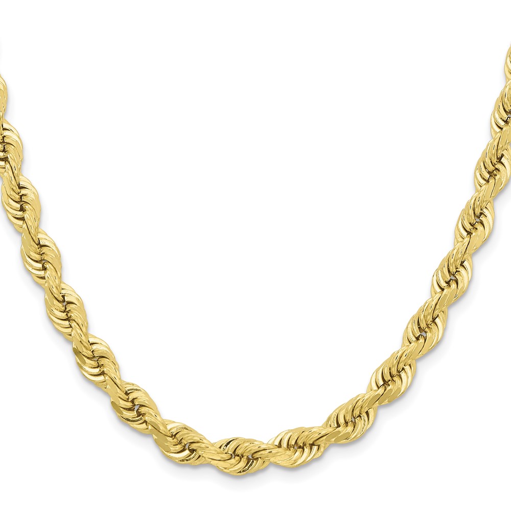 10k 6.5mm Diamond-cut Rope Chain (10K045-22)