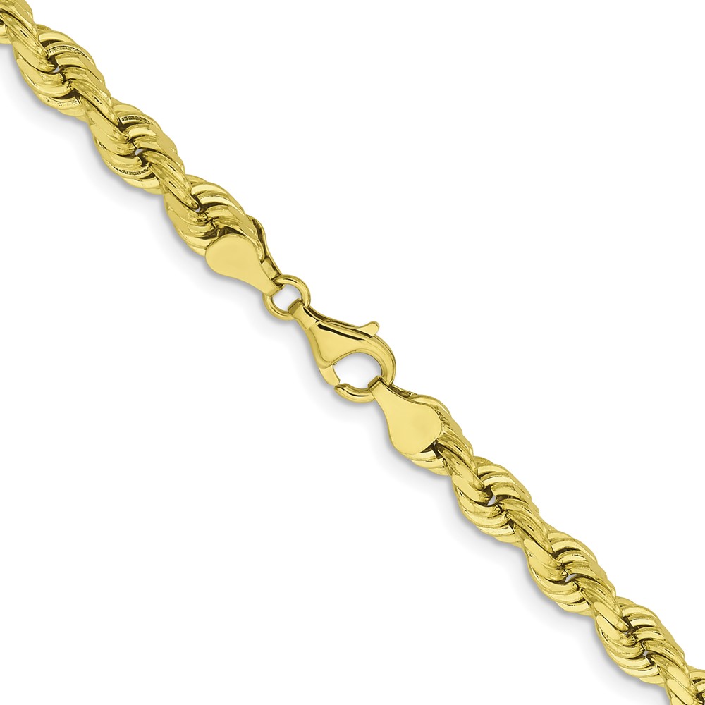10k 6.5mm Diamond-cut Rope Chain (10K045-22)