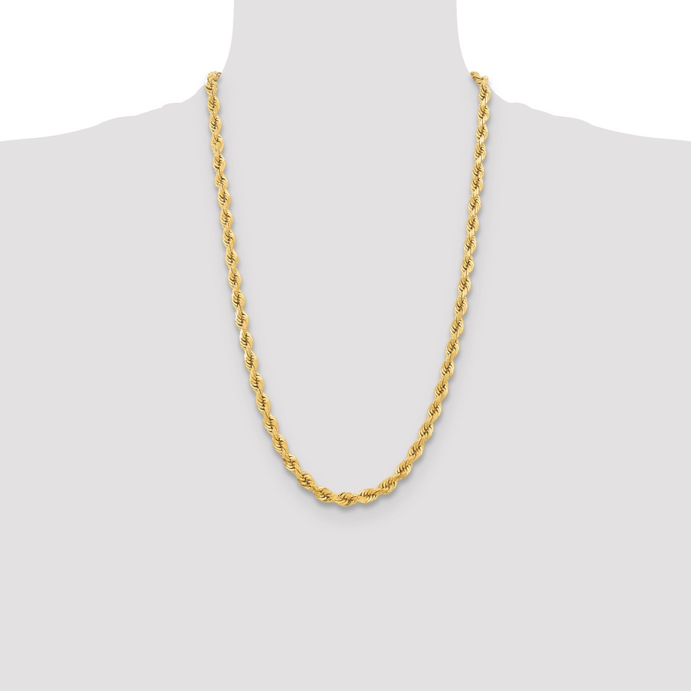 10k 6.5mm Diamond-cut Rope Chain (10K045-26)