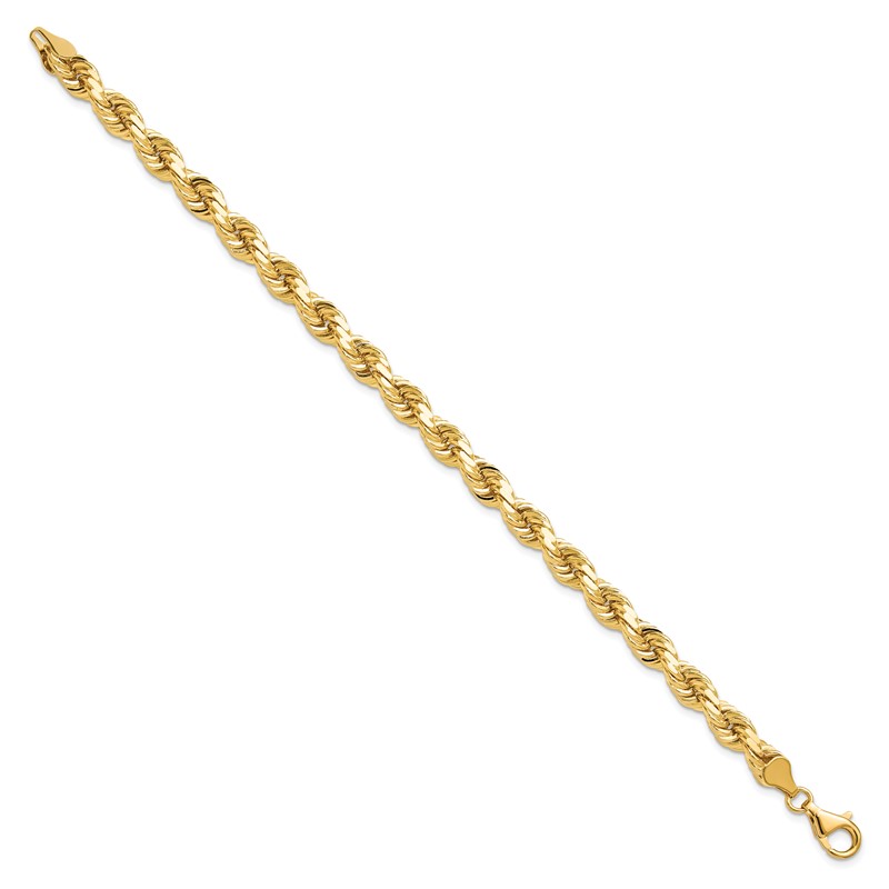 10k 6.5mm Diamond-cut Rope Chain