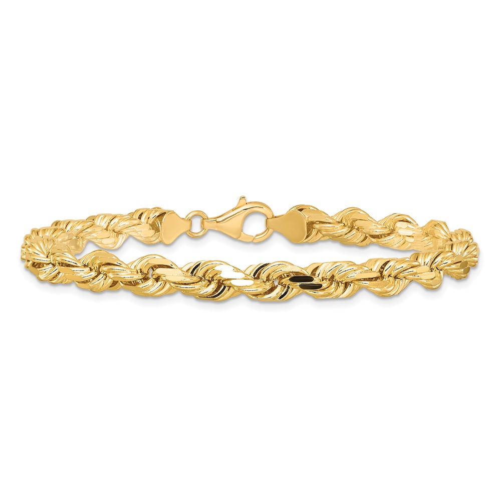 10k 6.5mm Diamond-cut Rope Chain (10K045-8)