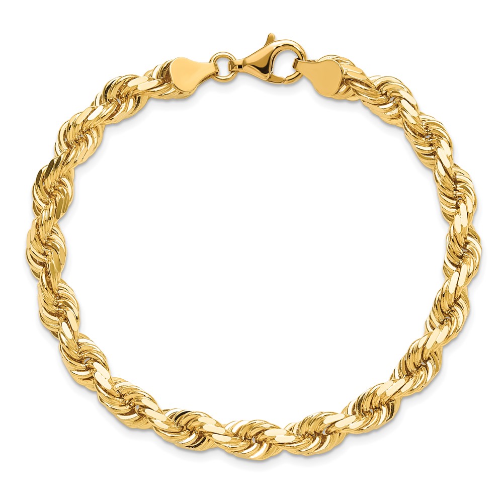 10k 6.5mm Diamond-cut Rope Chain (10K045-8)