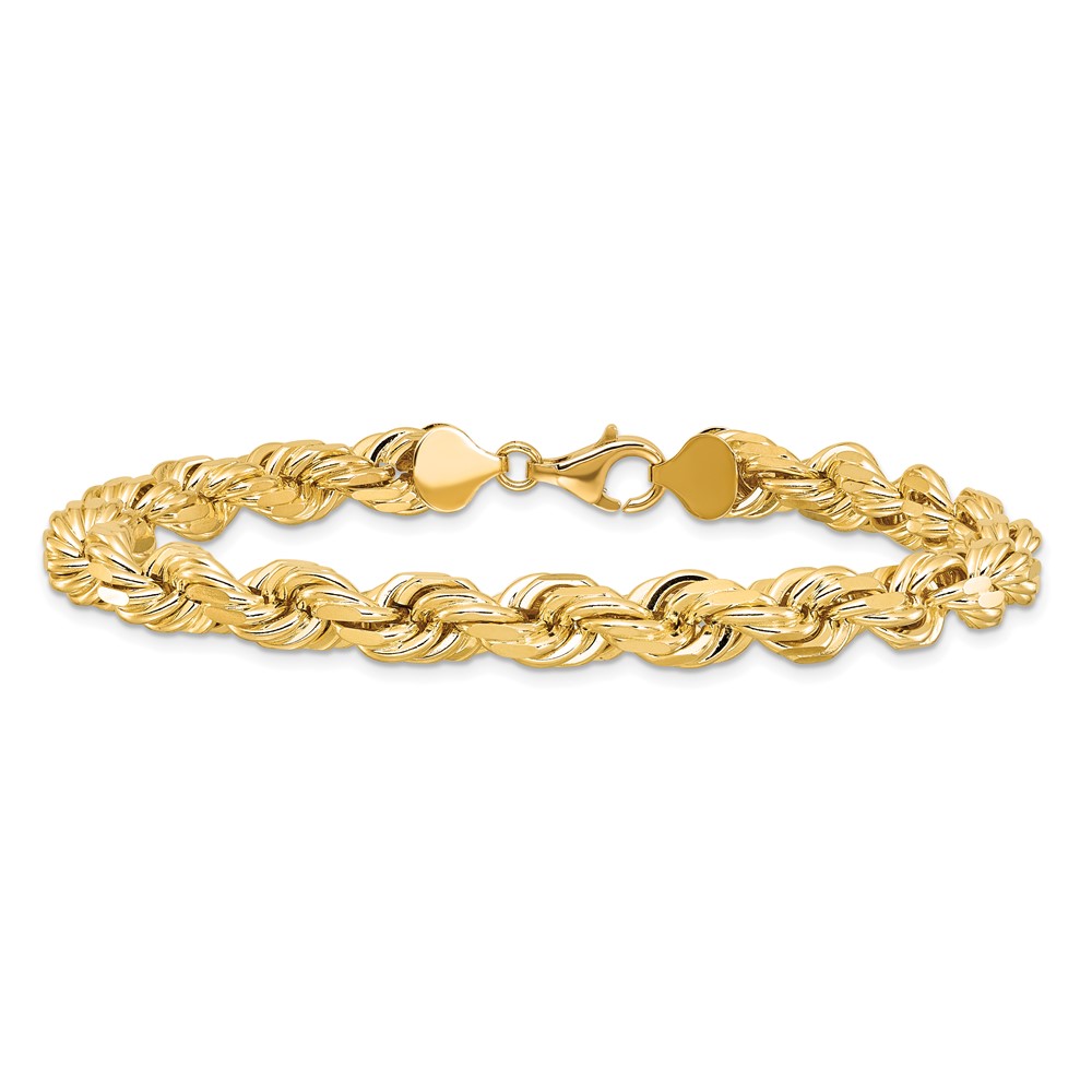 10k 8mm Diamond-cut Rope Chain (10K060-9)