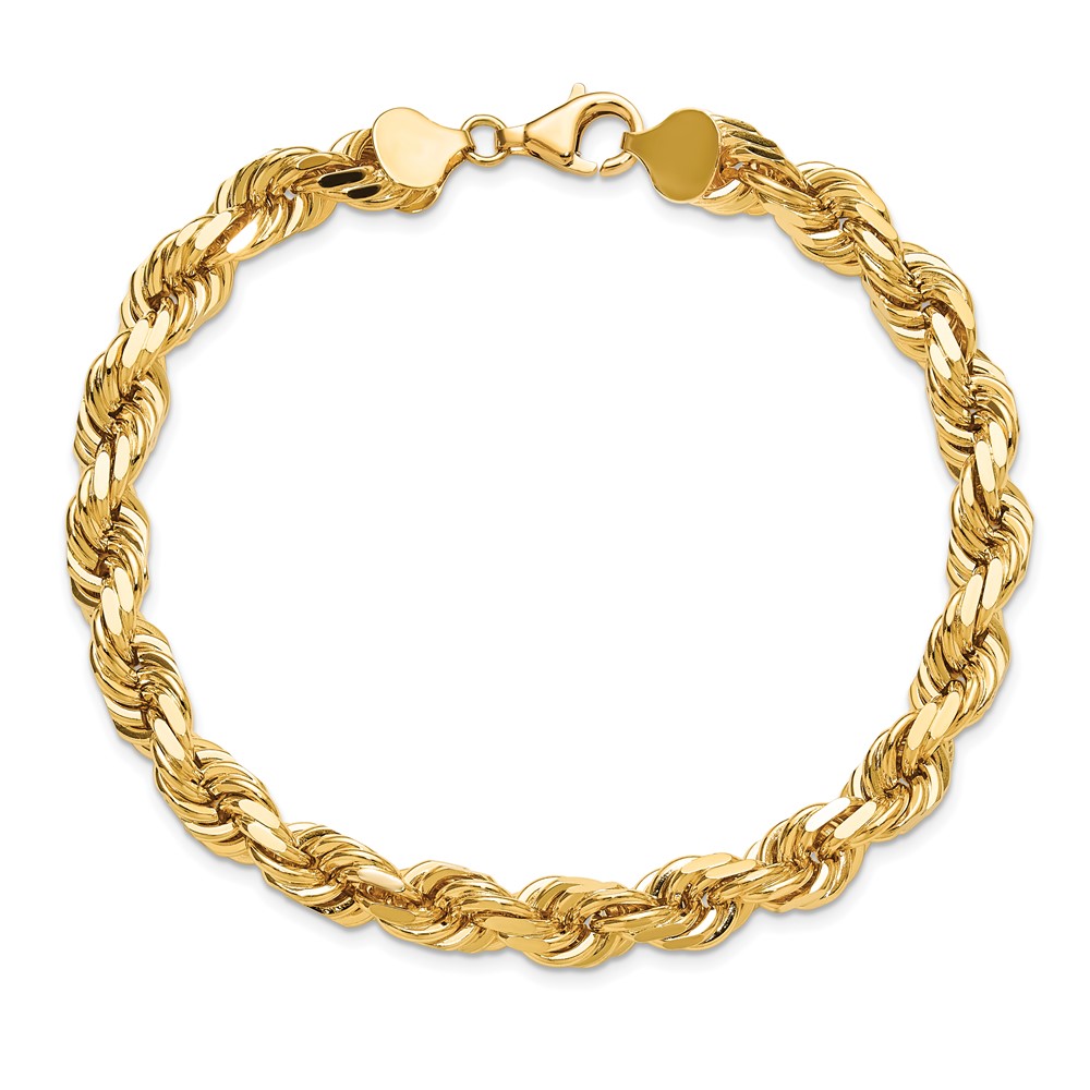 10k 8mm Diamond-cut Rope Chain (10K060-9)