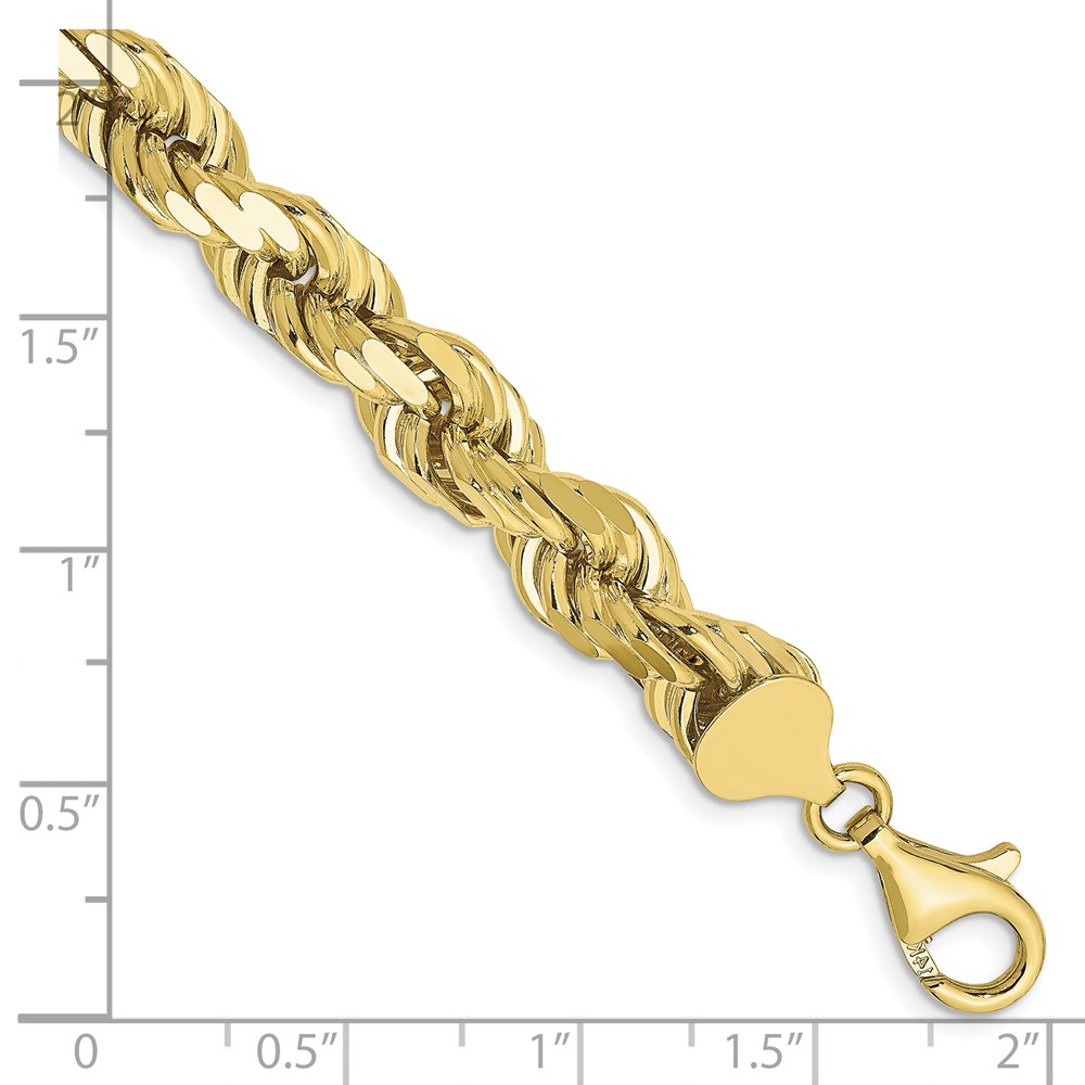 10k 8mm Diamond-cut Rope Chain (10K060-9)