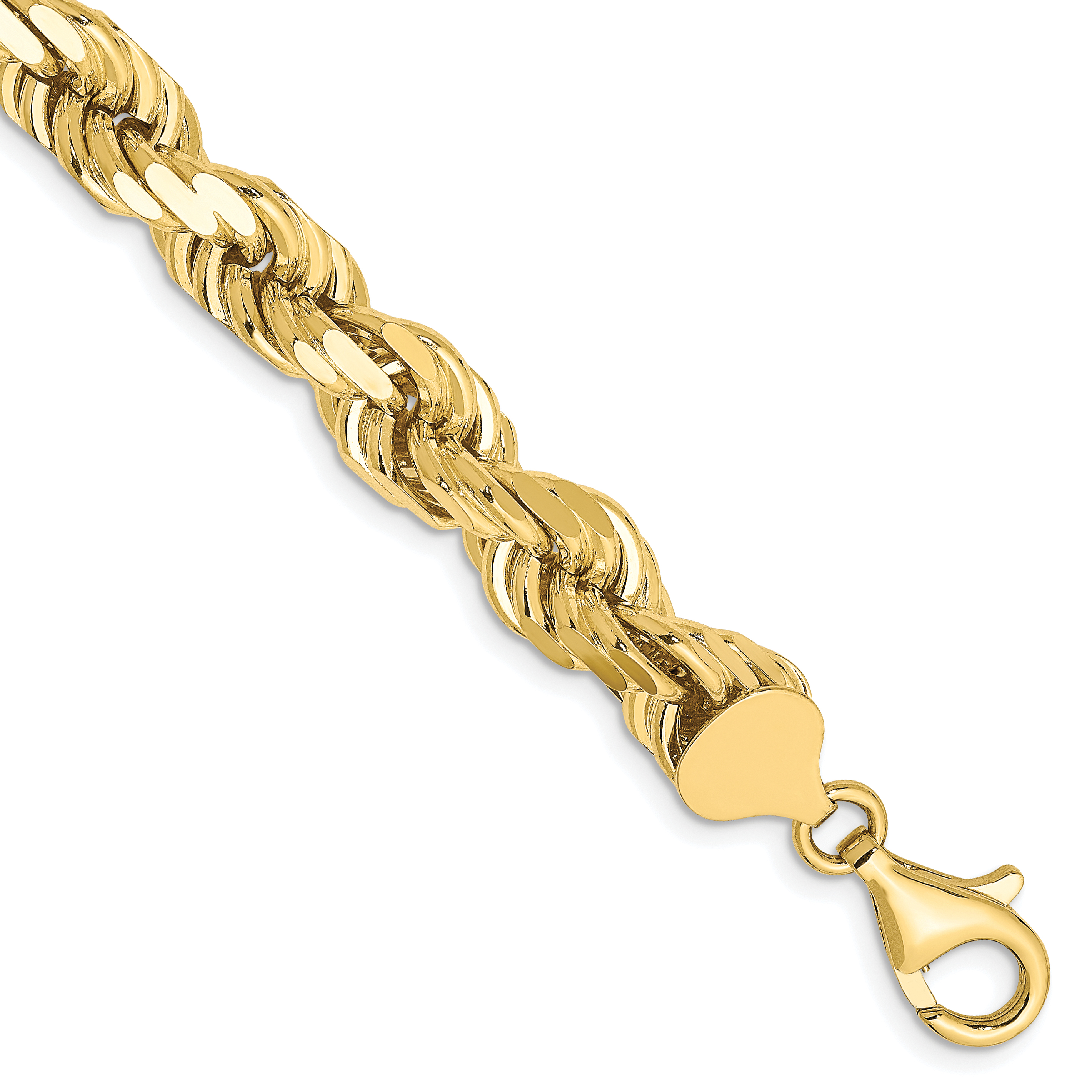 10k 8mm Diamond-cut Rope Chain (10K060-9)