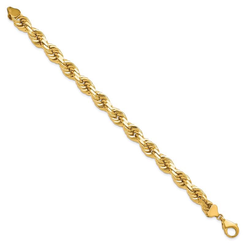 10k 10mm Diamond-cut Rope Chain