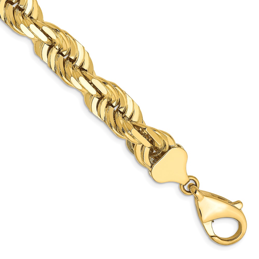 10k 10mm Diamond-cut Rope Chain (10K080-9)