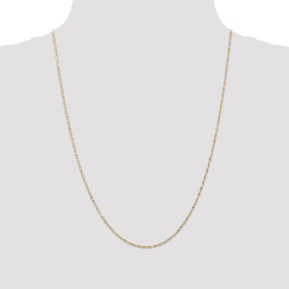 10k 1mm Carded Singapore Chain (10K10SY-24)