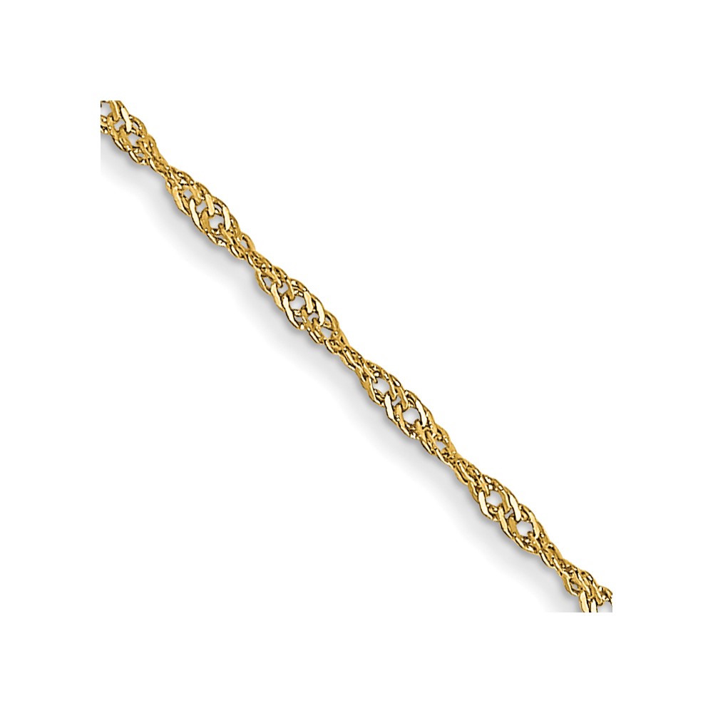 10k 1mm Carded Singapore Chain (10K10SY-16)