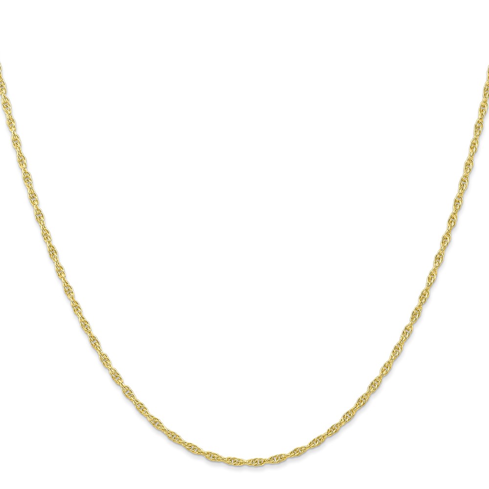 10k 1.55mm Carded Cable Rope Chain (10K11RY-20)