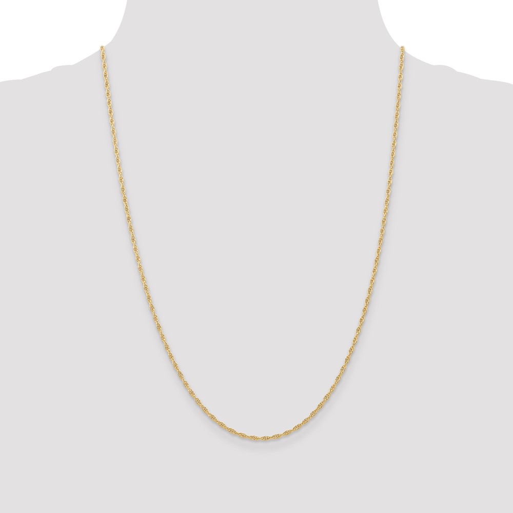 10k 1.55mm Carded Cable Rope Chain (10K11RY-24)