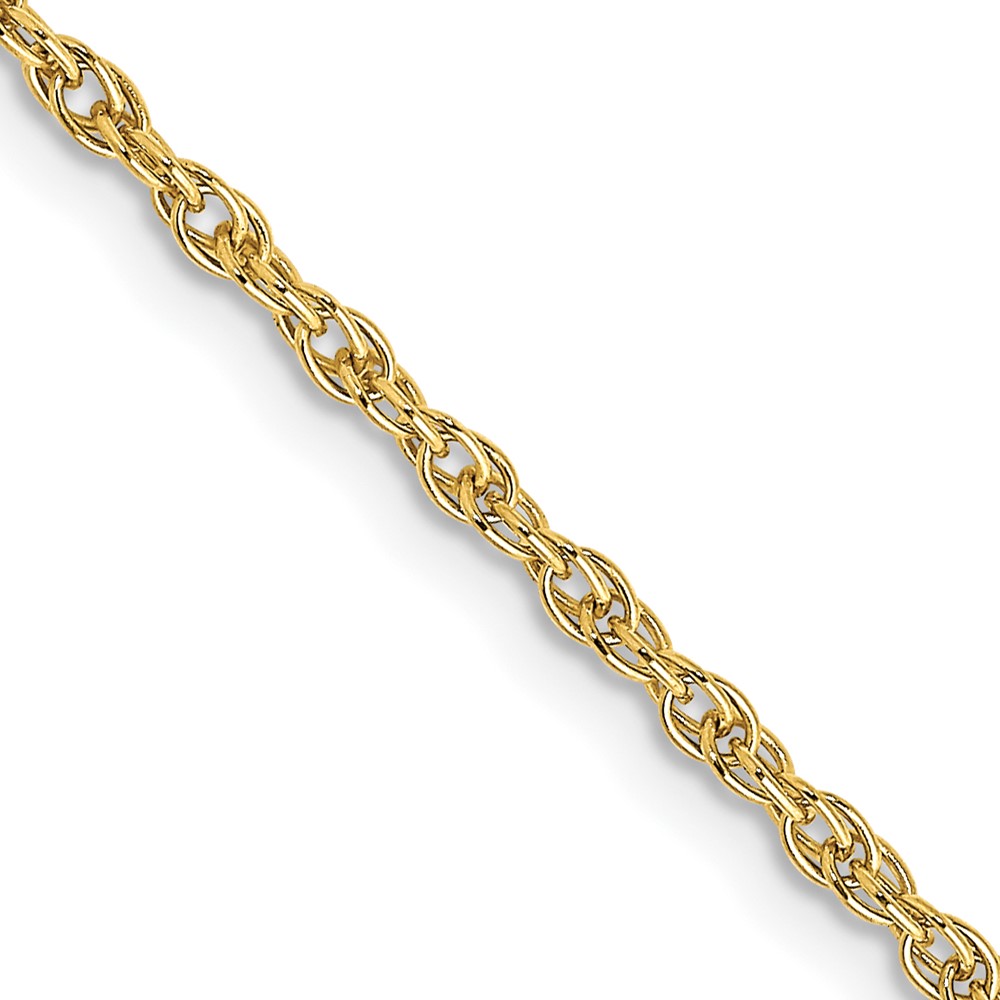 10k 1.55mm Carded Cable Rope Chain (10K11RY-18)