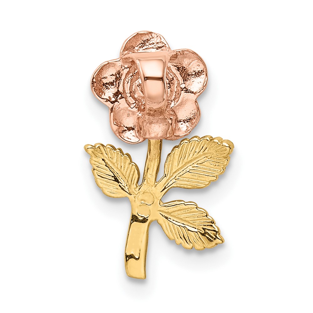 10K Two-tone Rose Flower Slide (10K1806)