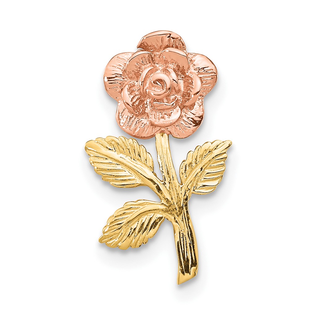 10K Two-tone Rose Flower Slide (10K1806)