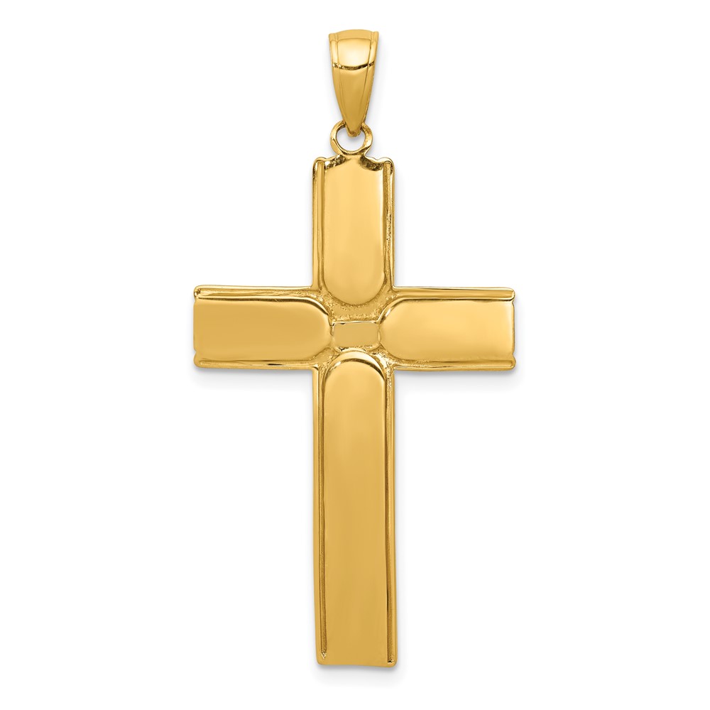 10k Satin Finish Crucifix Pendant (10K2186)