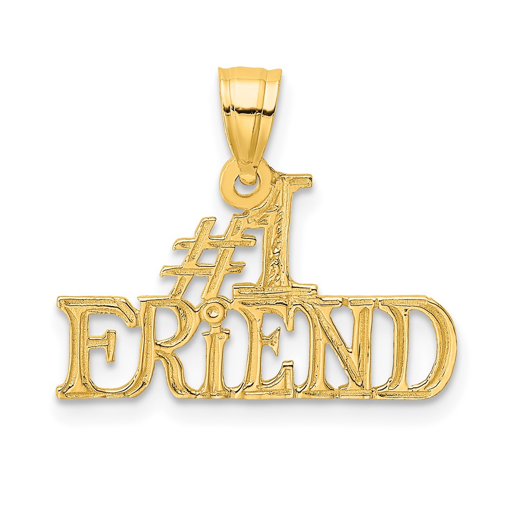 10K #1 FRIEND Pendant (10K2598)