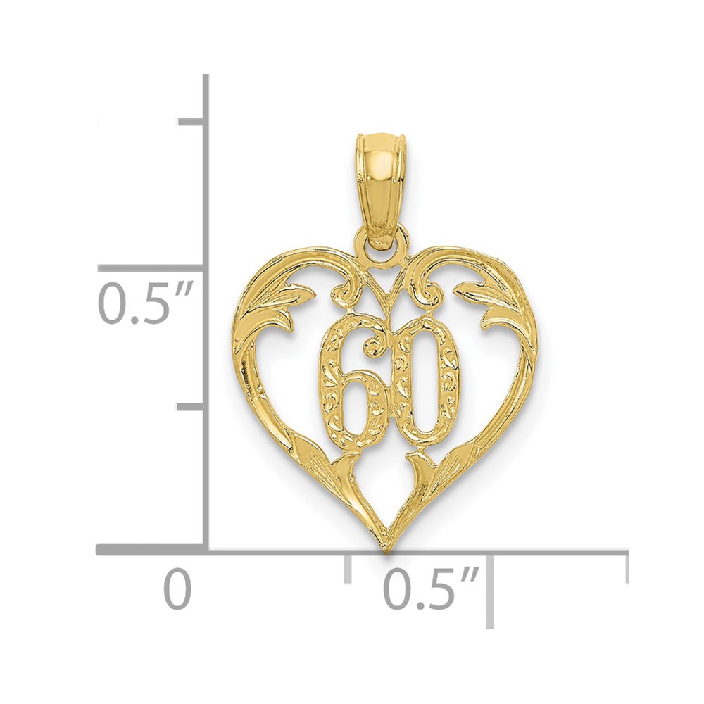 10k 60 Heart Pendant (10K2616)