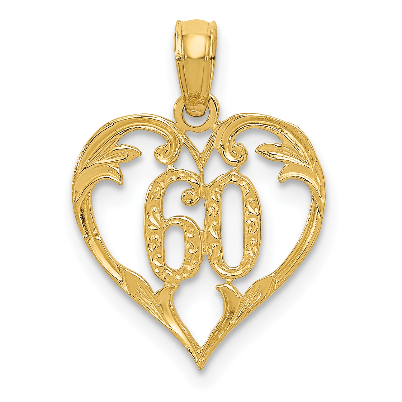10k 60 Heart Pendant (10K2616)