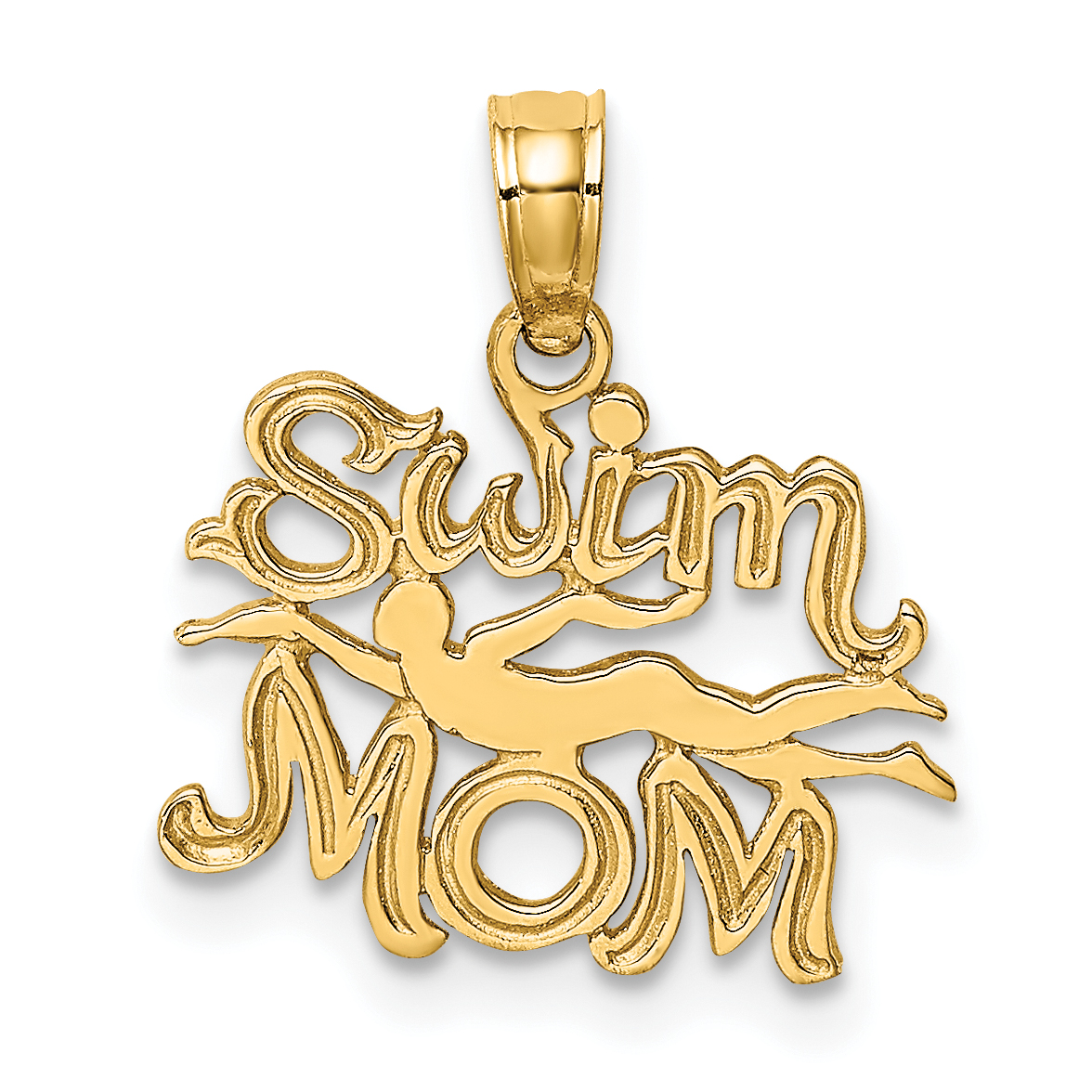 10K SWIM MOM w/Swimmer Charm (10K2668)