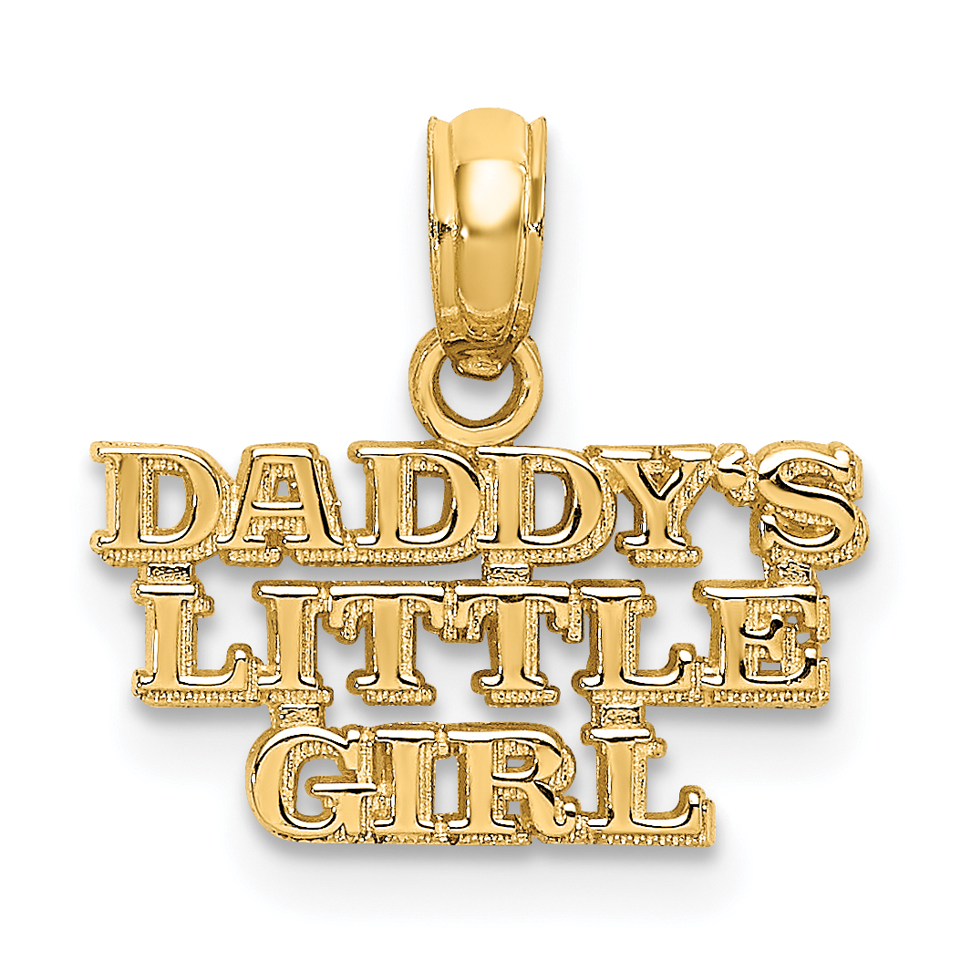 10k DADDYS LITTLE GIRL Charm (10K2699)