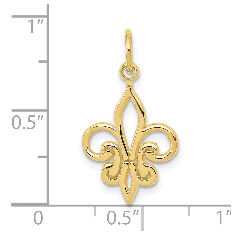 10k Fleur De Lis Charm (10K2756)