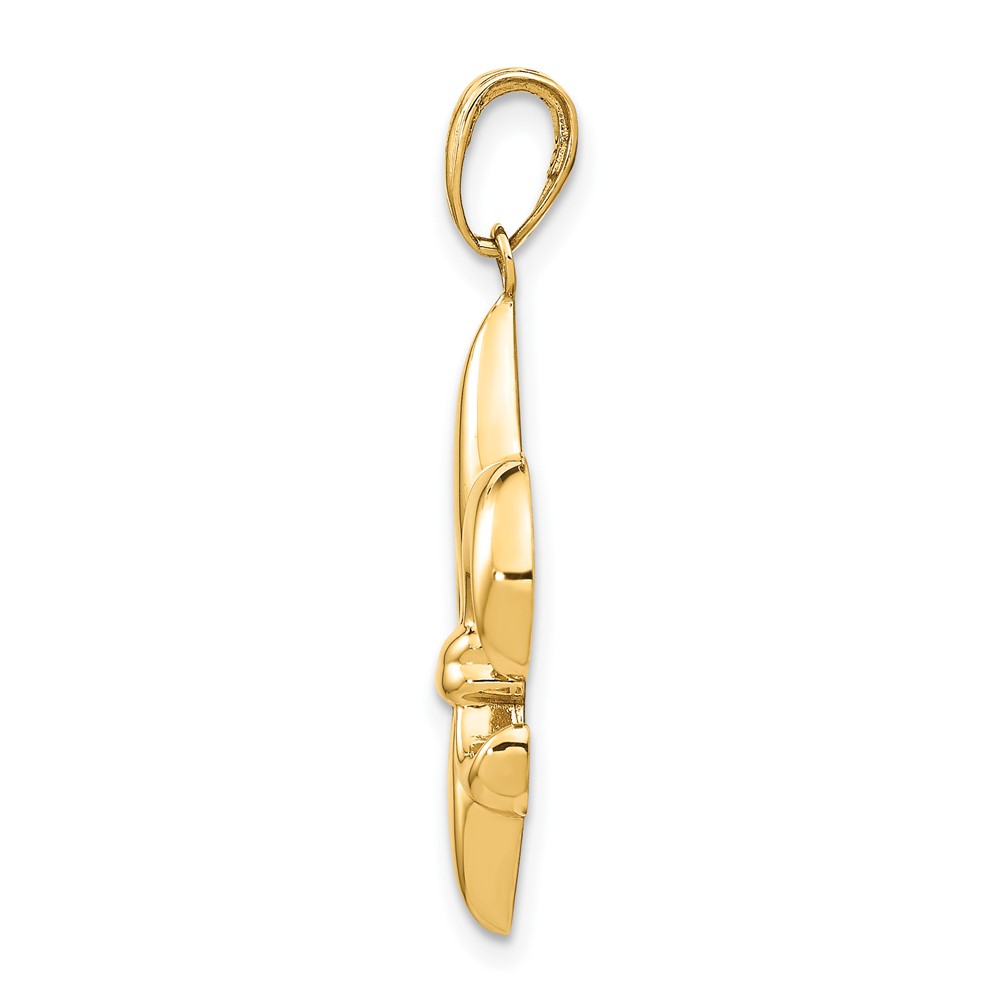 10k Medium Fleur-De-Lis Pendant (10K2760)
