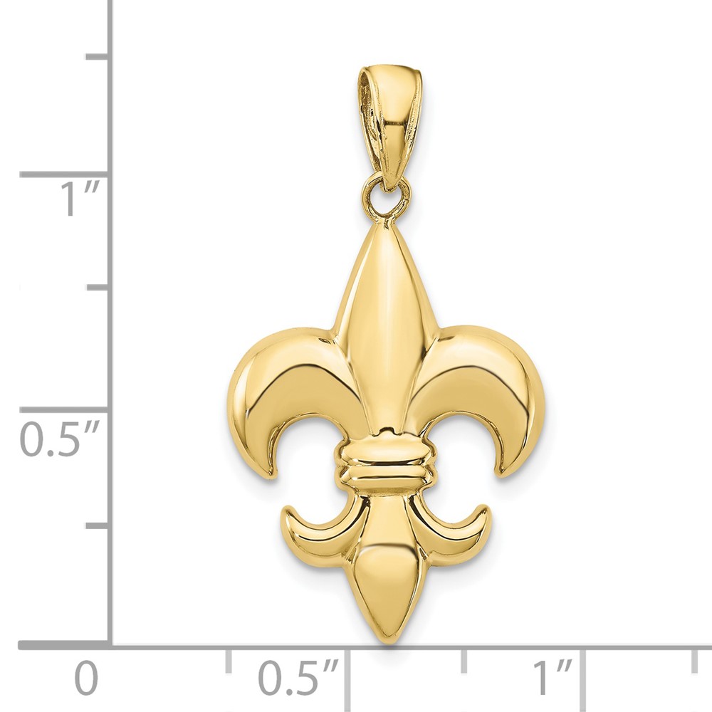 10k Medium Fleur-De-Lis Pendant (10K2760)