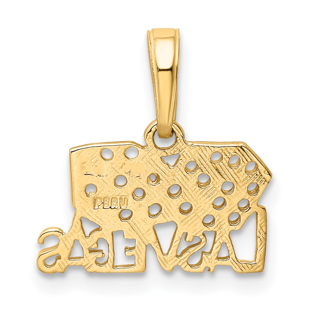 10k LAS VEGAS w/Dice Pendant (10K2773)