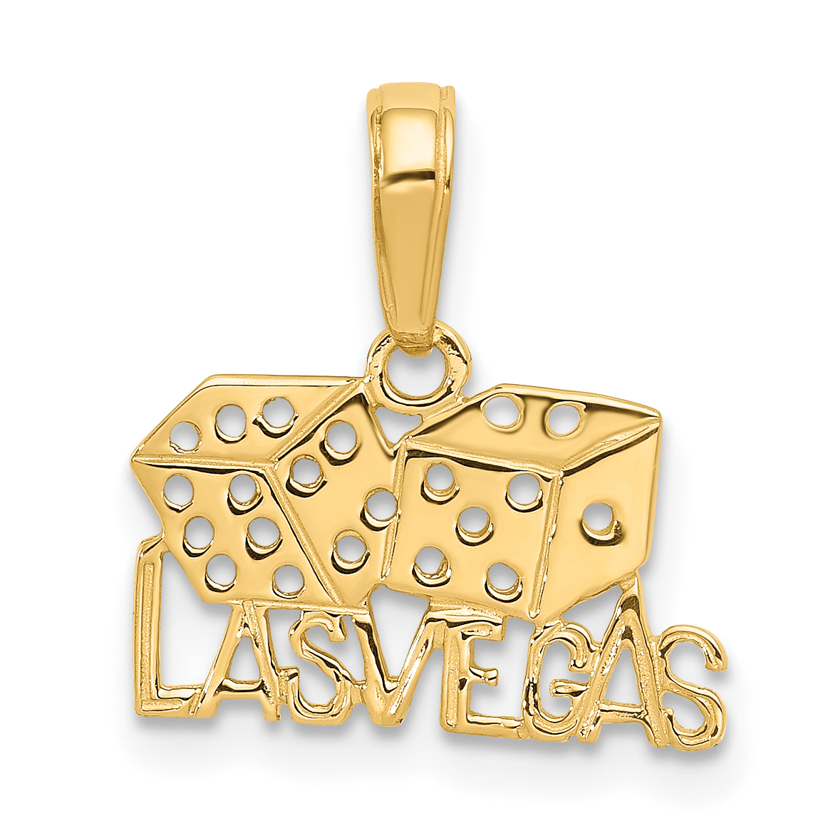 10k LAS VEGAS w/Dice Pendant (10K2773)