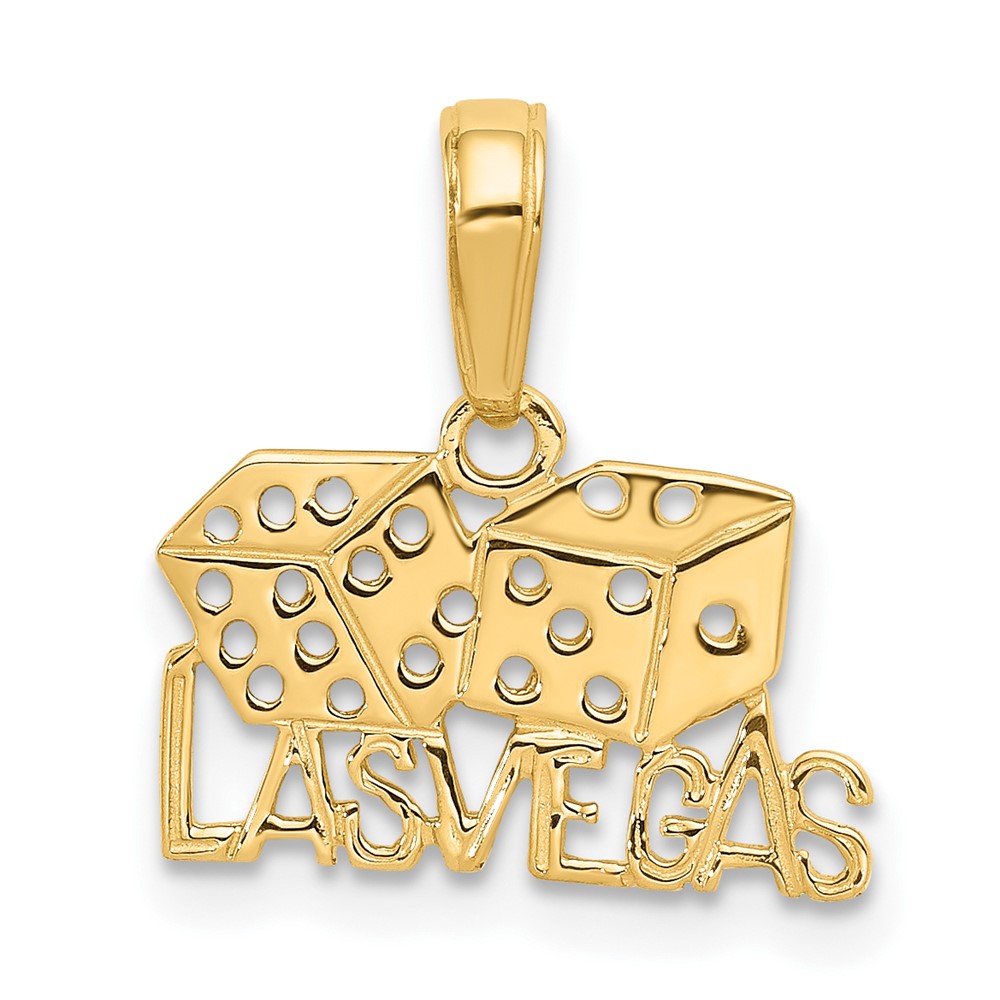 10k LAS VEGAS w/Dice Pendant (10K2773)