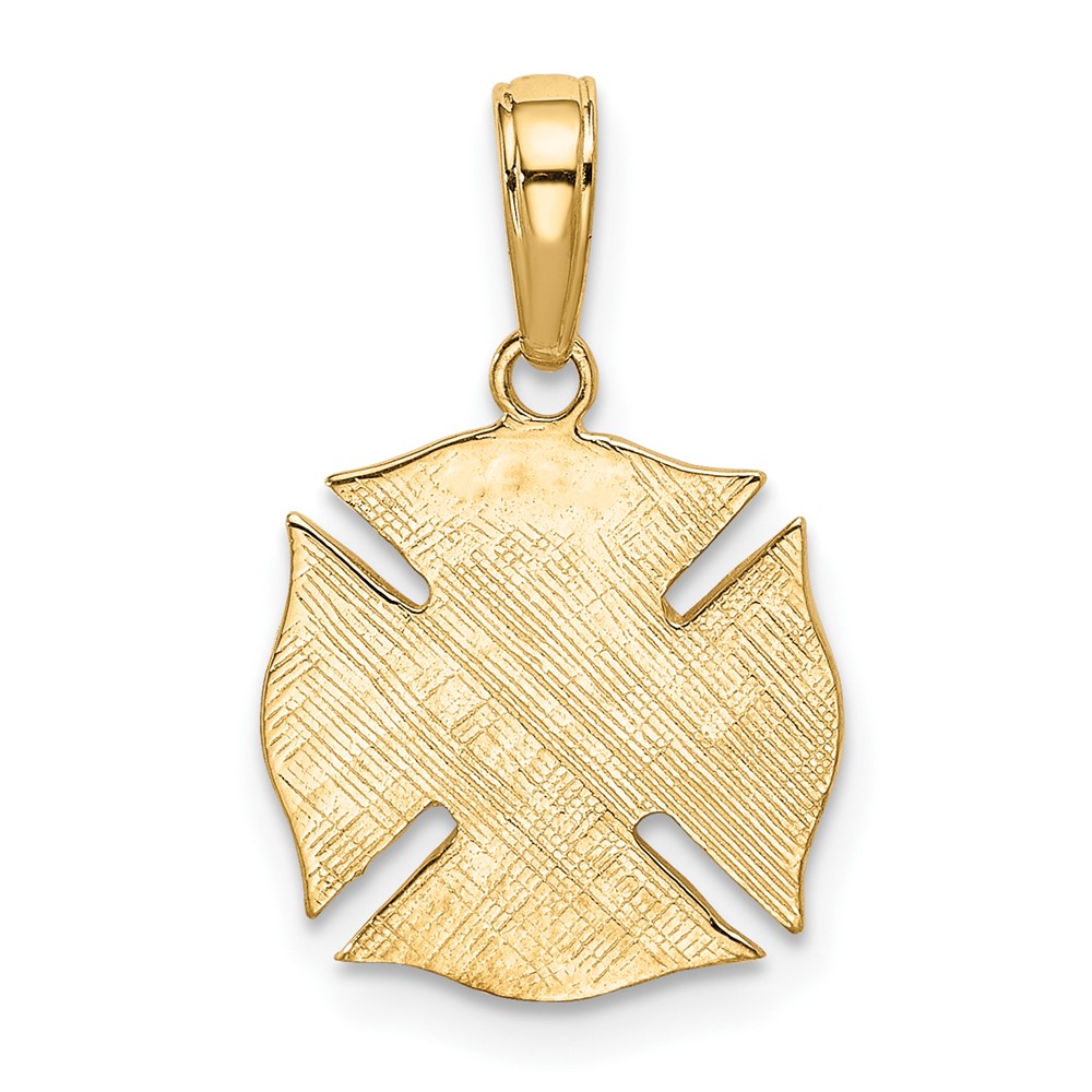 10k Fire Dept Shield Pendant (10K2841)