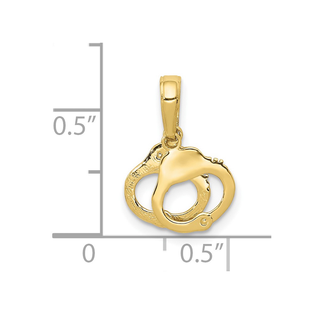 10K Handcuffs Pendant (10K2848)