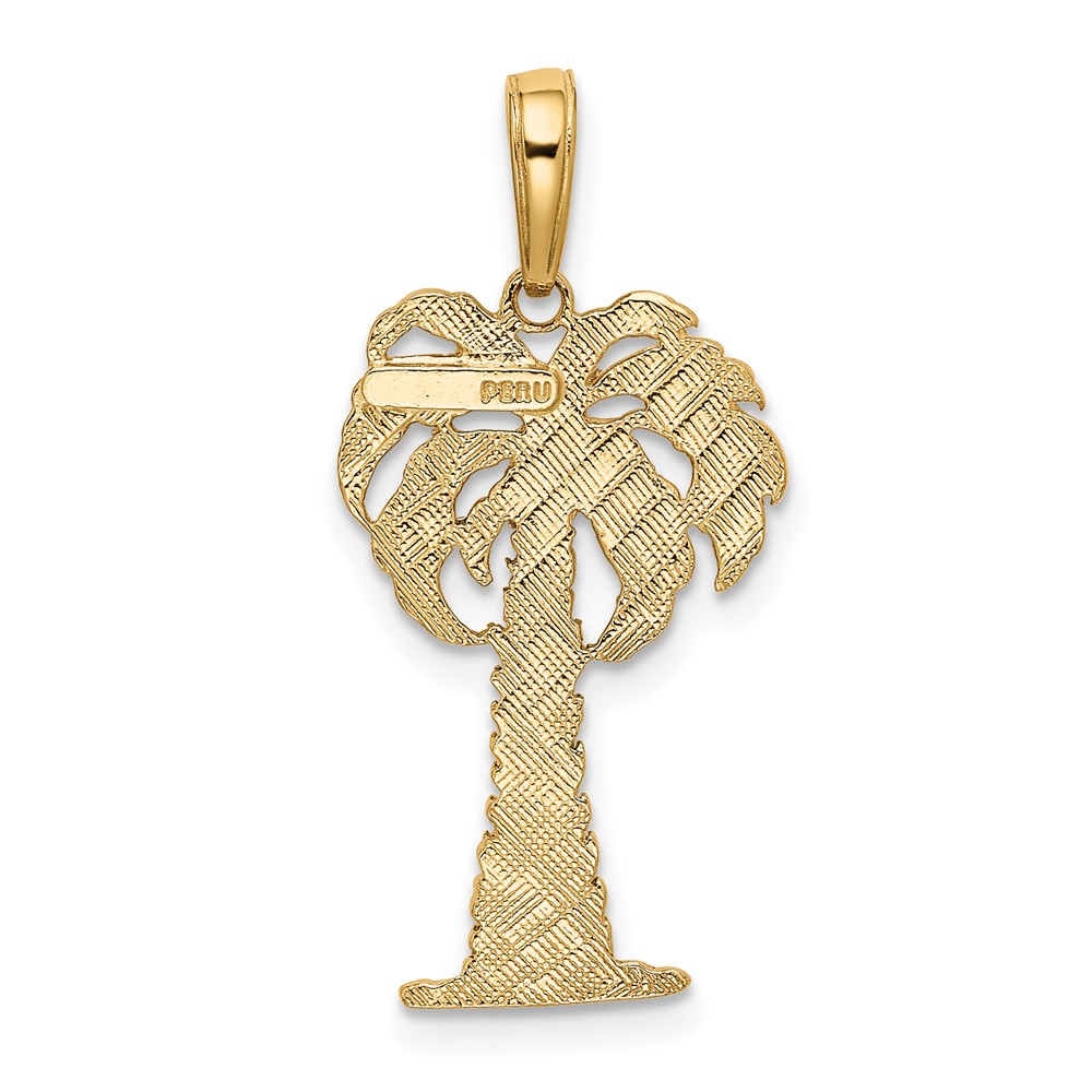 10k Palm Tree Pendant (10K2887)
